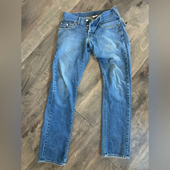 True Religion slim fit straight legged Men’s Jeans sz 30 - Picture 2 of 9